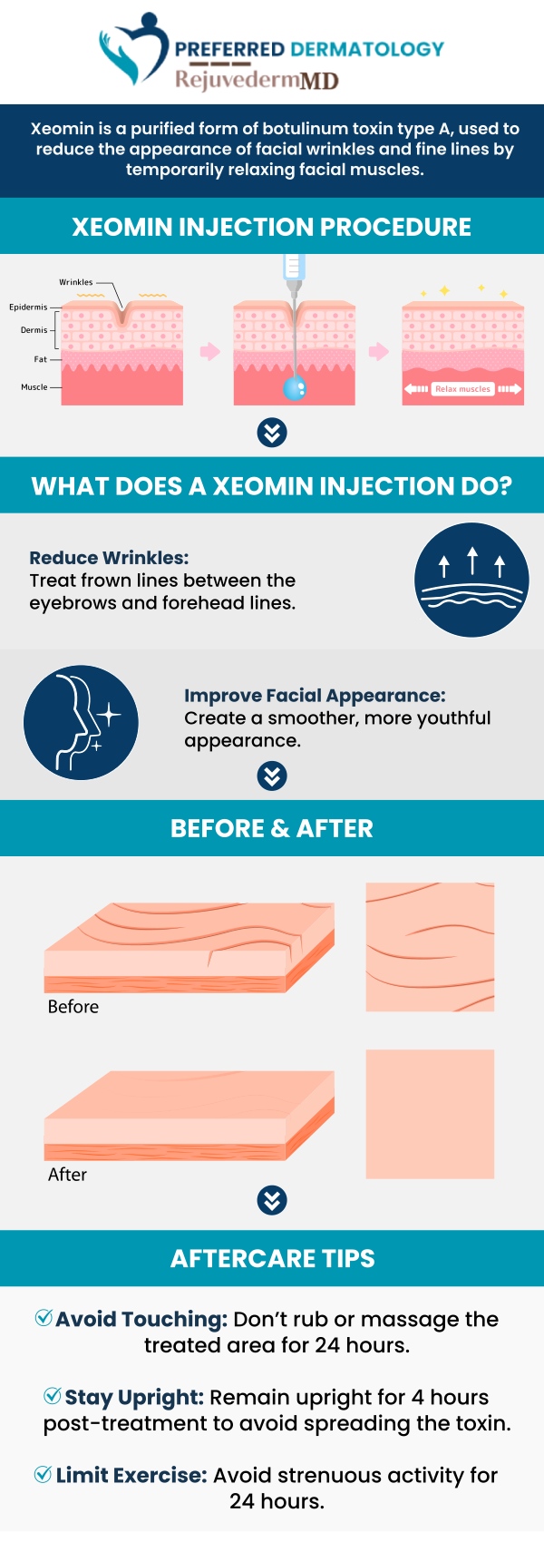 Discover how Xeomin can help you achieve smoother, younger-looking skin at Preferred Dermatology with Dr. Matthew Barrows. Clients benefit from professional treatments designed to reduce fine lines and wrinkles while enhancing natural facial expressions. We provide personalized care tailored to each client’s needs, ensuring effective results that restore a refreshed, youthful appearance. For more information, contact us or book an appointment. We are conveniently located at 141 Rvg Pkwy Suite 100, Waxahachie, TX 75165.