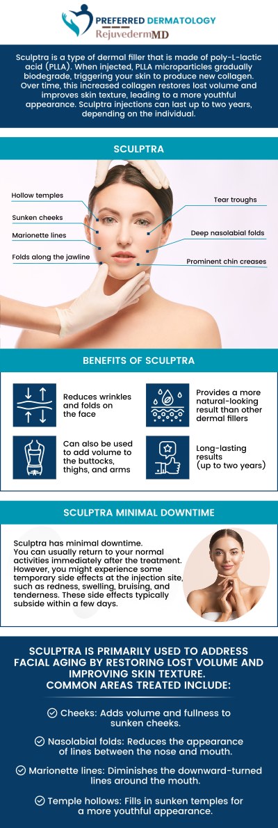 Common questions asked by patients: What are Sculptra injections and how do they work? What areas of the face can Sculptra injections treat? How long does it take to see results from Sculptra injections? How many Sculptra sessions are typically needed for best results? For more information or to schedule an appointment, contact us today. We proudly serve patients from Allen, TX, Anna, TX, Celina, TX, Denton, TX, Forney, TX, Greenville, TX, Lewisville, TX, McKinney, TX, Rockwall, TX, Sherman, TX, Sulphur Springs, TX, and Waxahachie, TX, and surrounding areas. Common questions asked by patients: What are Sculptra injections and how do they work? What areas of the face can Sculptra injections treat? How long does it take to see results from Sculptra injections? How many Sculptra sessions are typically needed for best results? For more information or to schedule an appointment, contact us today. We proudly serve patients from Allen, TX, Anna, TX, Celina, TX, Denton, TX, Forney, TX, Greenville, TX, Lewisville, TX, McKinney, TX, Rockwall, TX, Sherman, TX, Sulphur Springs, TX, and Waxahachie, TX, and surrounding areas.