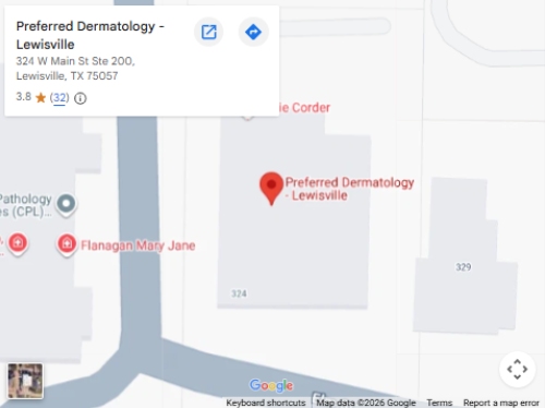 Get Directions to Preferred Dermatology in Lewisville, TX